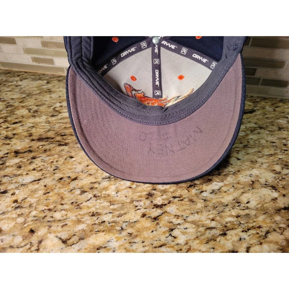 Richardson Dryve Hat Navy Blue Baseball Cap Embroidered Logo Fitted Small-Medium - Picture 12 of 14